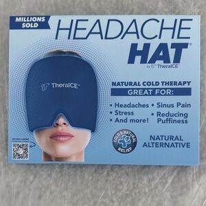 TheraICE Headache Hat in Blue, NWT